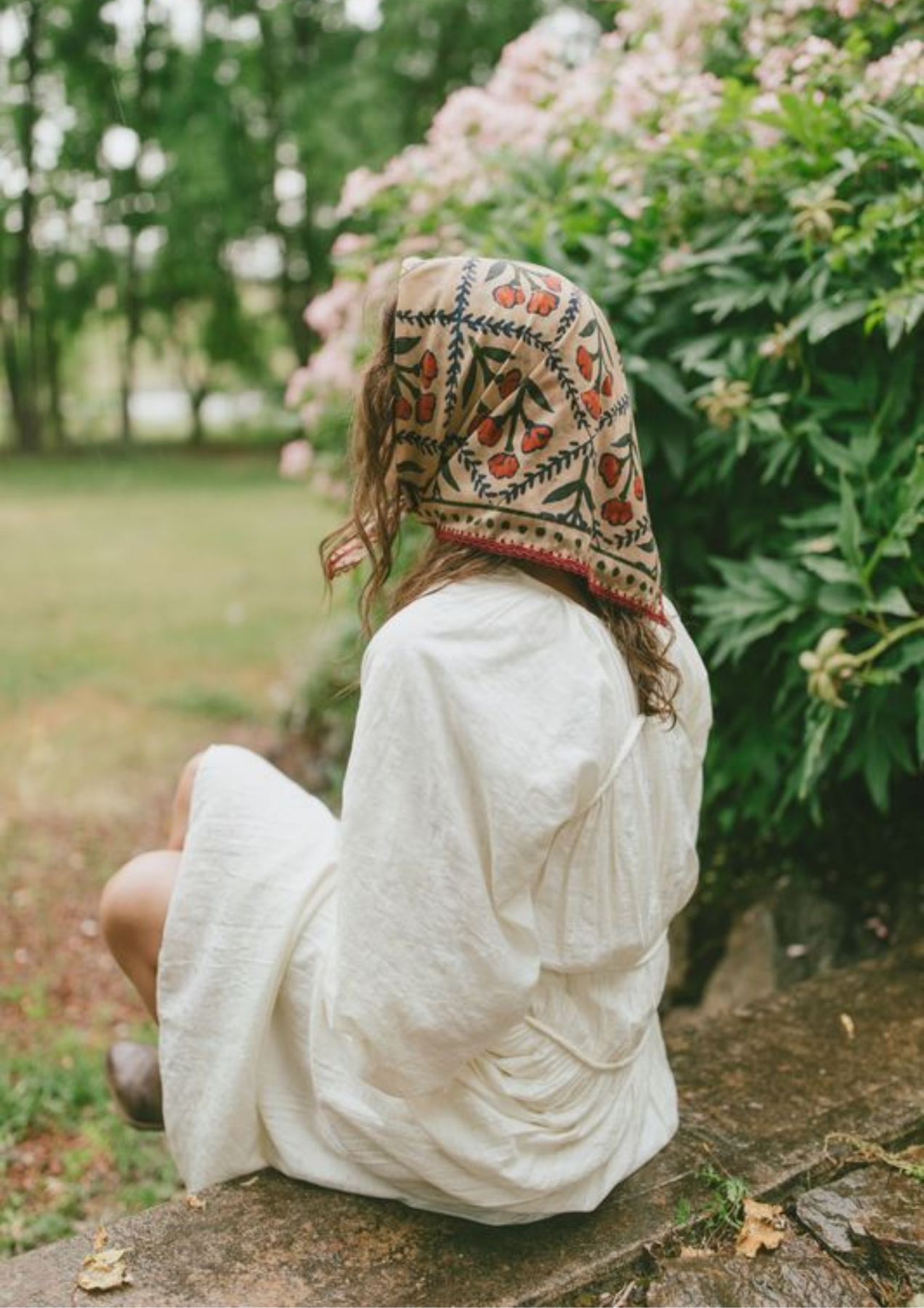 FARMER By Whitney - Wallflower - Cotton Bandana with Lace Trim