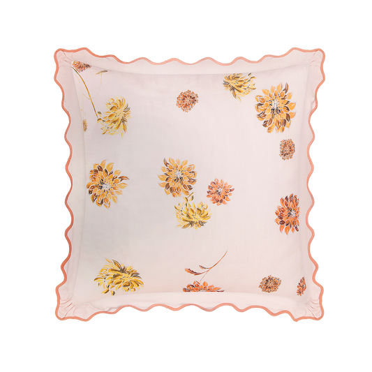 Wandering Folk - Dahlia Cushion Cover - Rose
