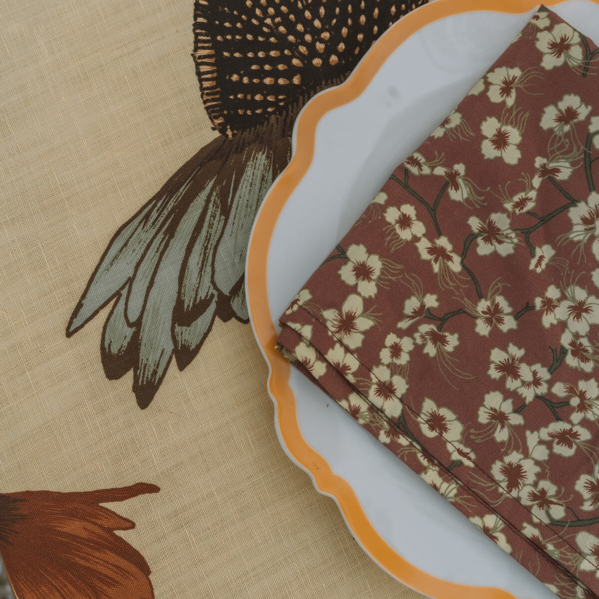Wandering Folk - Petite Napkin - Butter - Set of 4
