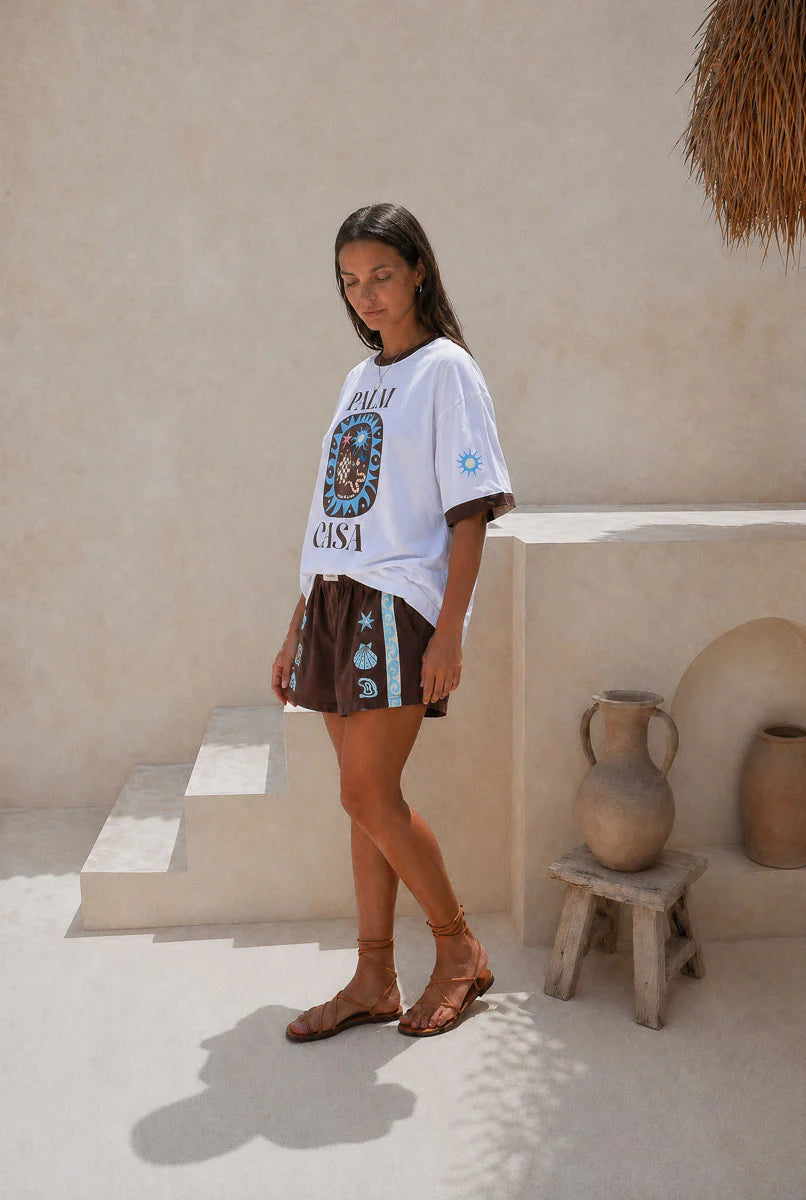 Palm Collective - Palm Casa Maroc Tee - White