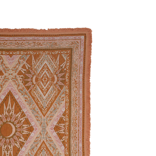 Wandering Folk Throw Rug - Moonrise