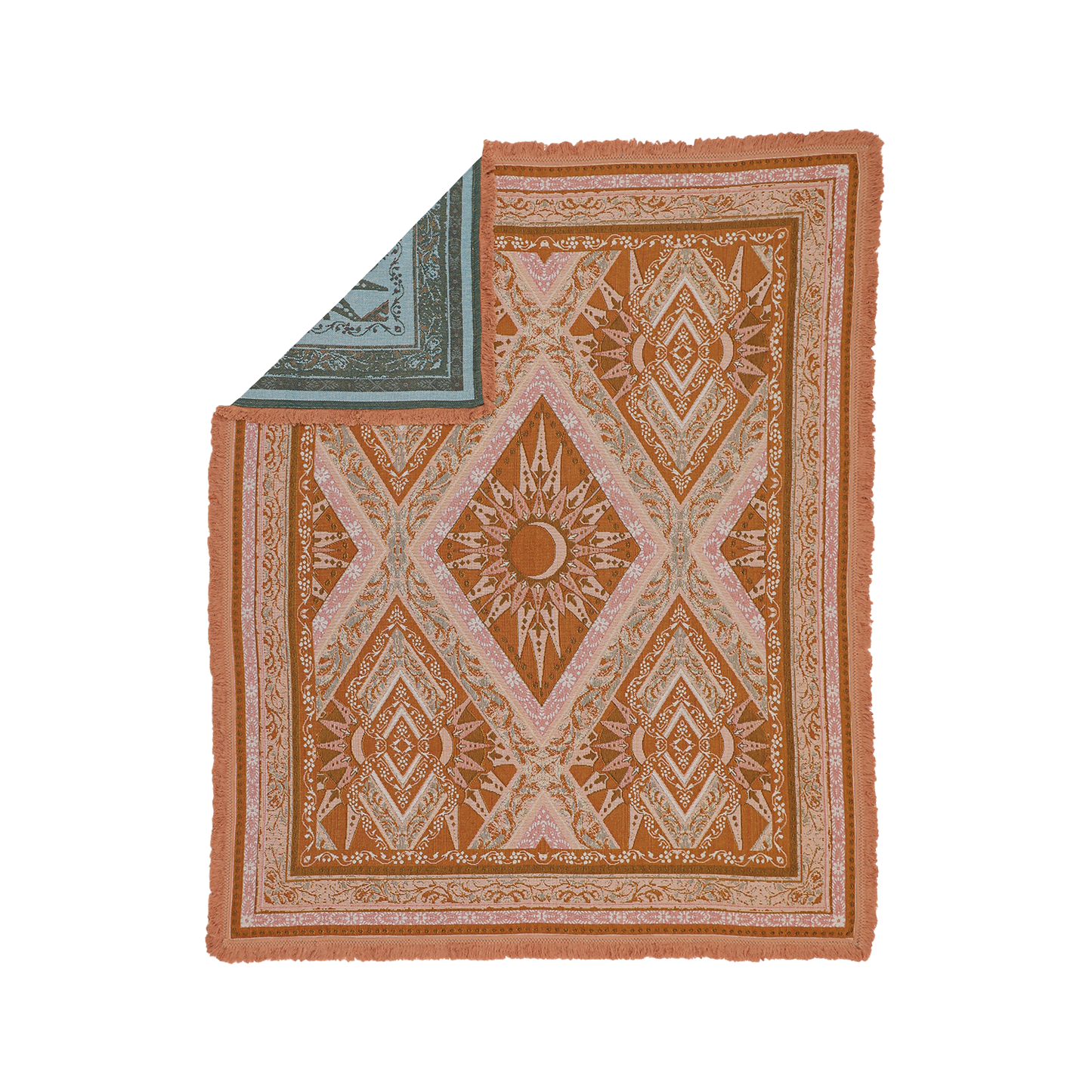 Wandering Folk Throw Rug - Moonrise
