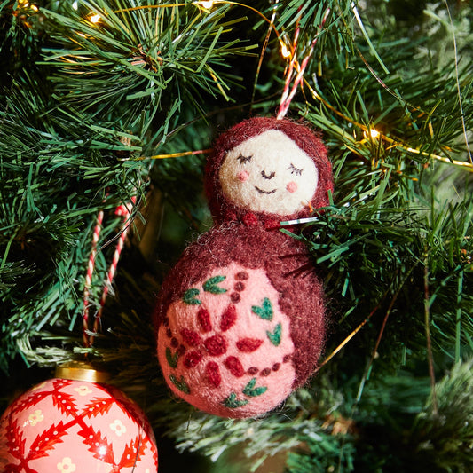 Sage X Clare - Rossetta Doll - Felt Decoration