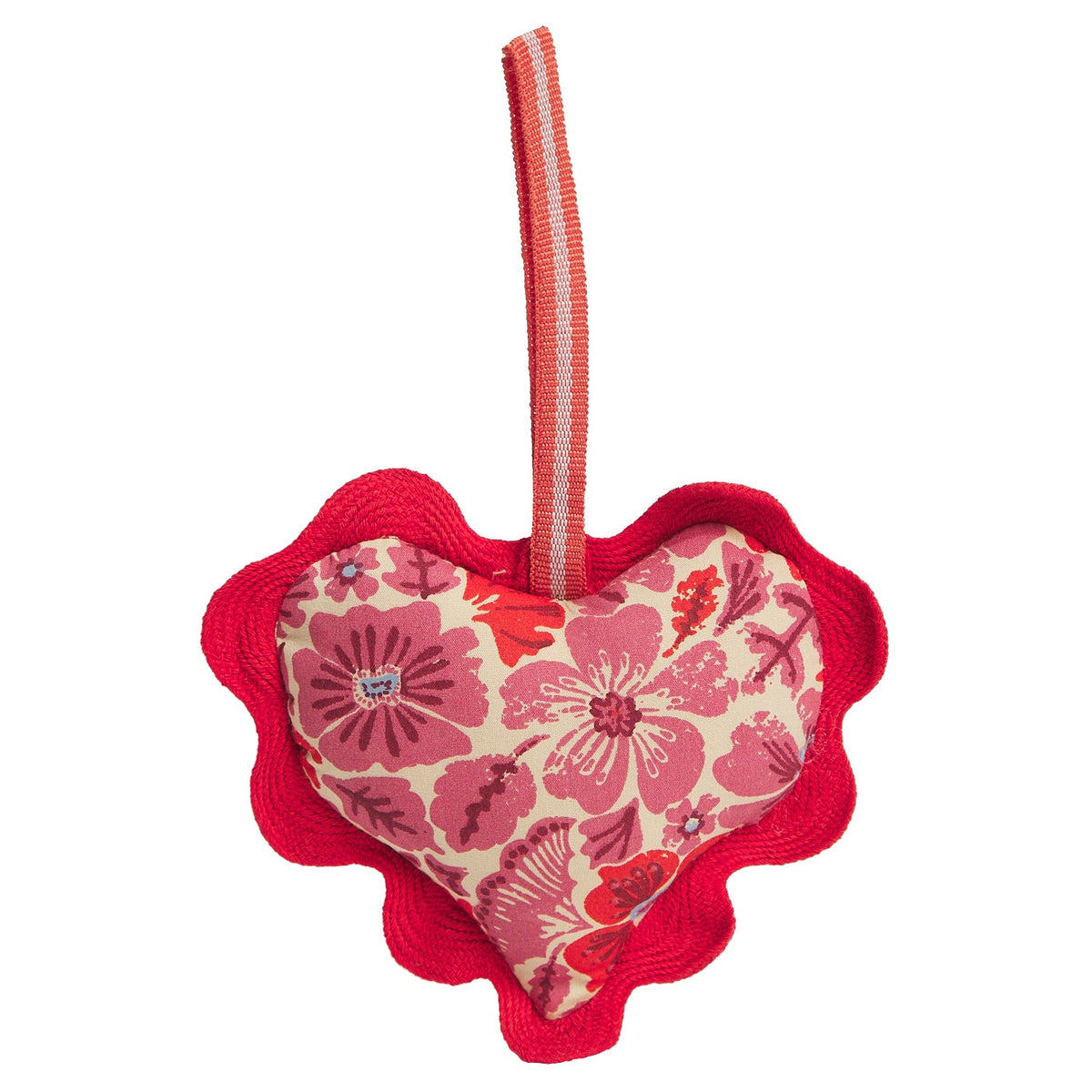 Sage X Clare - Magnolia Cotton Heart Decoration - Poppy