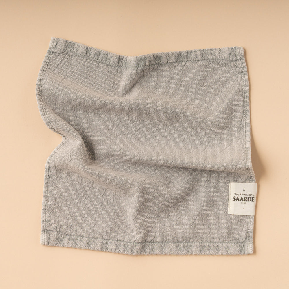 Saarde Vintage Wash Towel Range - Pale Grey