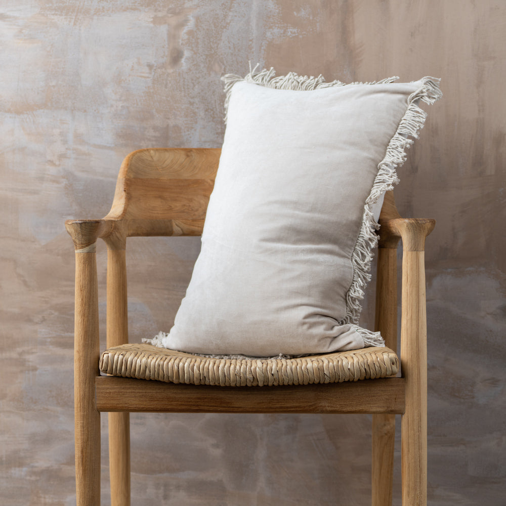 Saarde Velvet Fringed Cushion Range - Square + Lumbar + Round