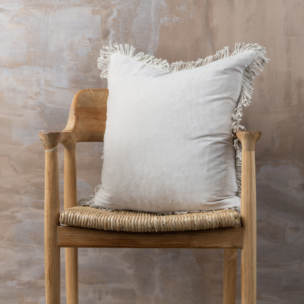 Saarde Velvet Fringed Cushion Range - Square + Lumbar + Round