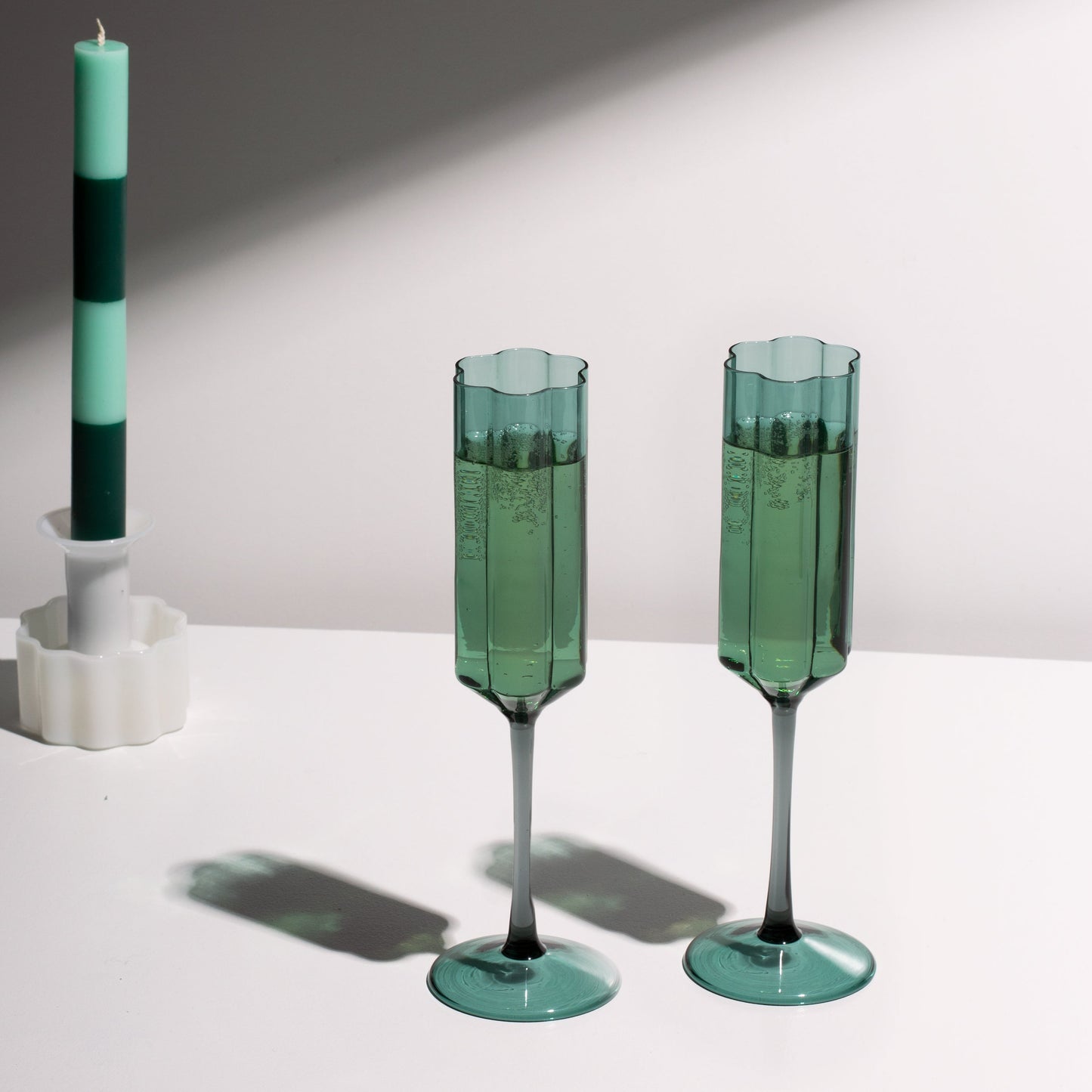 Fazeek Wave Flute Glasses - Set of Two