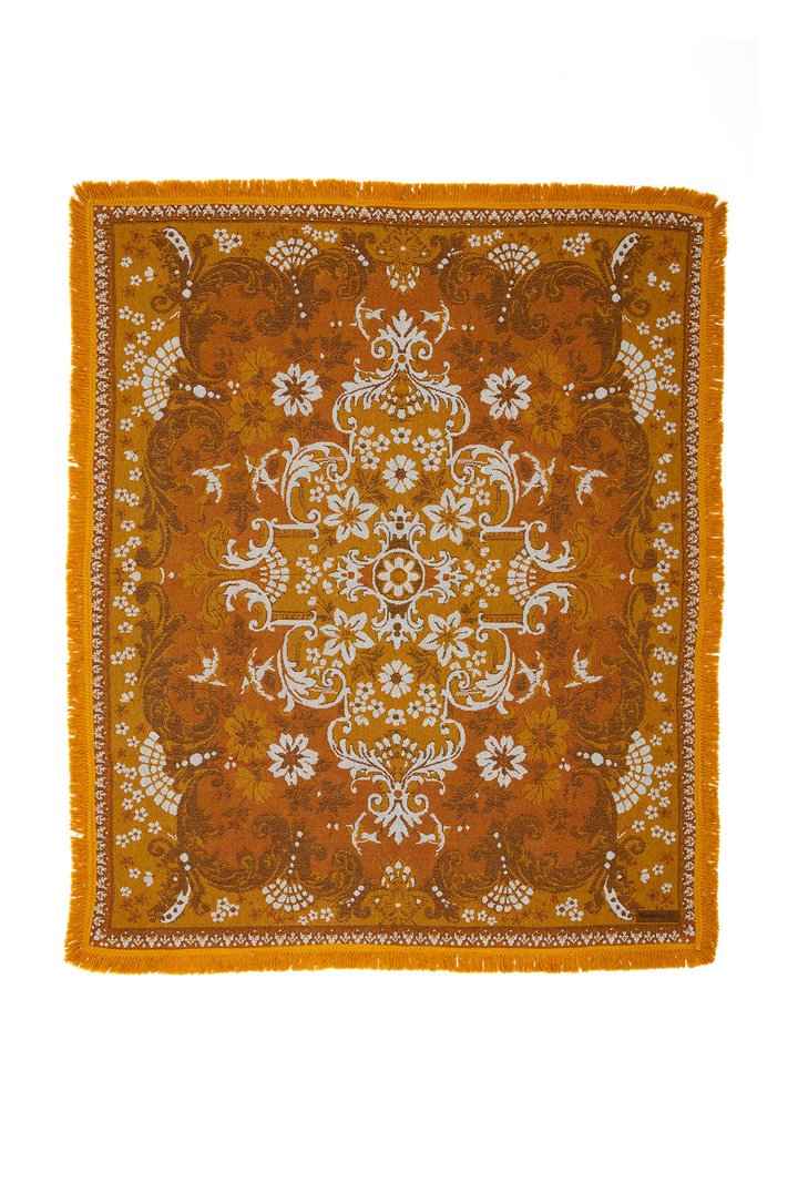 Wandering Folk Throw Rug - Ginger
