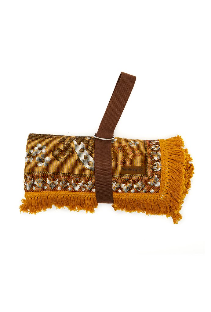 Wandering Folk Throw Rug - Ginger