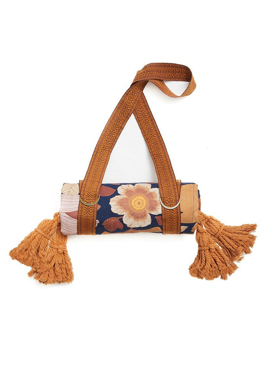 Wandering Folk - Picnic Rug - Grande Fleur - Nightshade