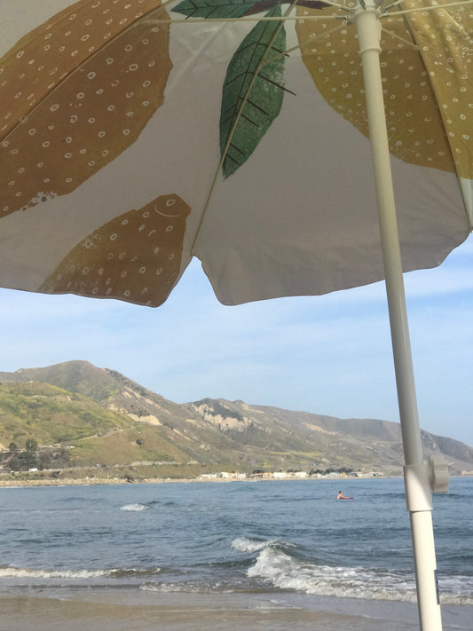 Family Beach Umbrella -  Sage Lemons