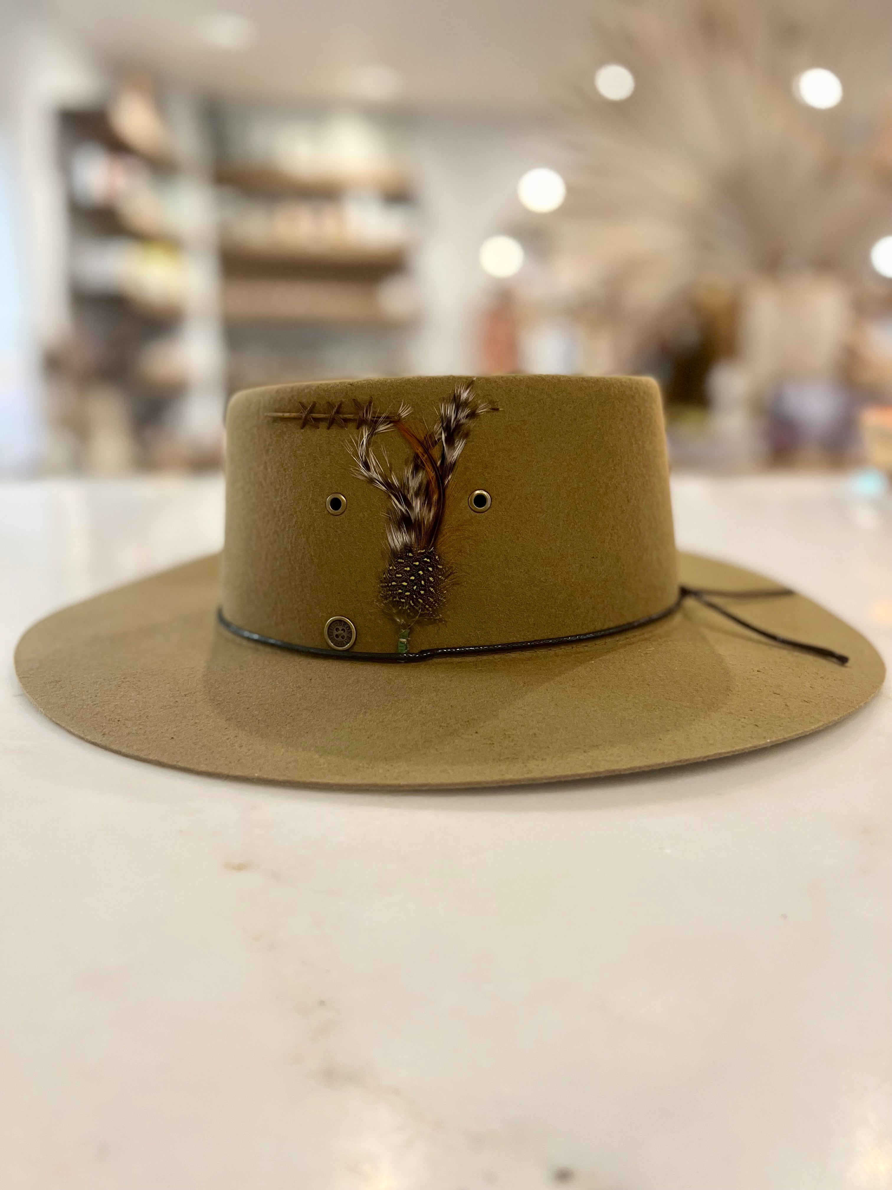 The Notebook Hat Vintage Tan Moe and Me