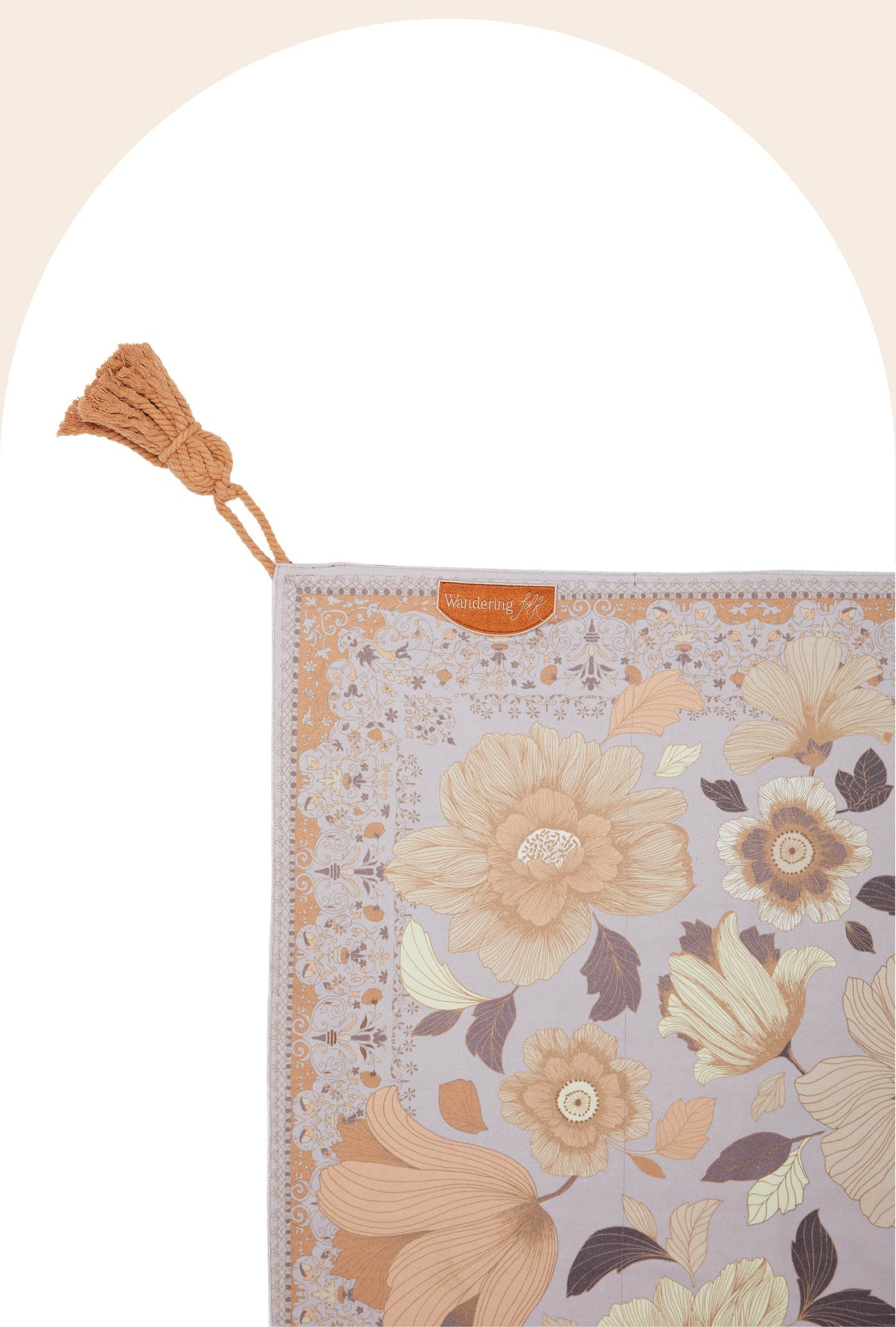 Wandering Folk Picnic Rug - Grand Fleur Lilac