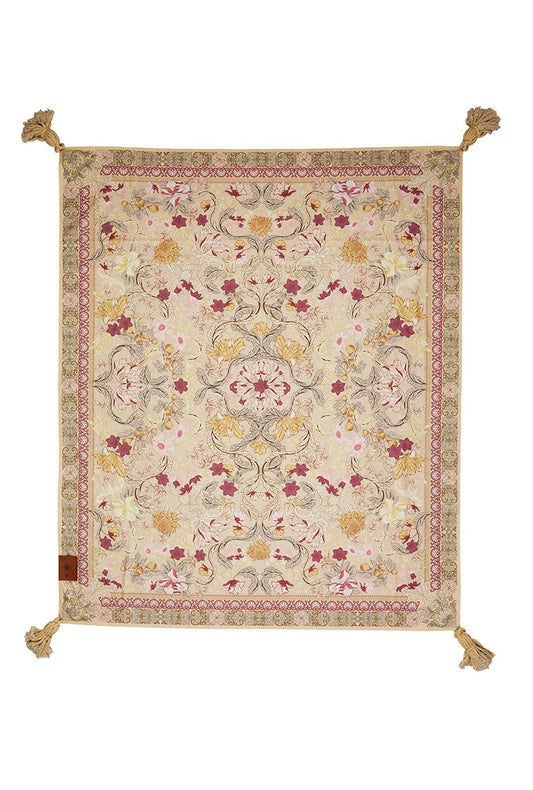 Wandering Folk Picnic Rug - Pastel Forest
