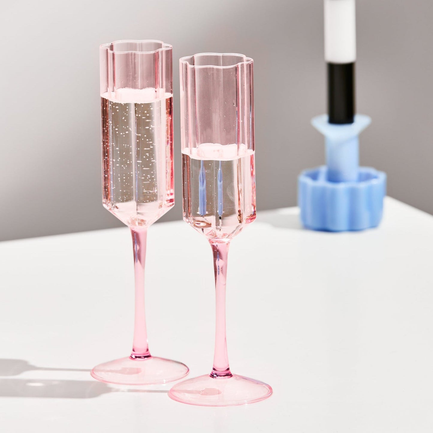 Fazeek Wave Flute Glasses - Set of Two