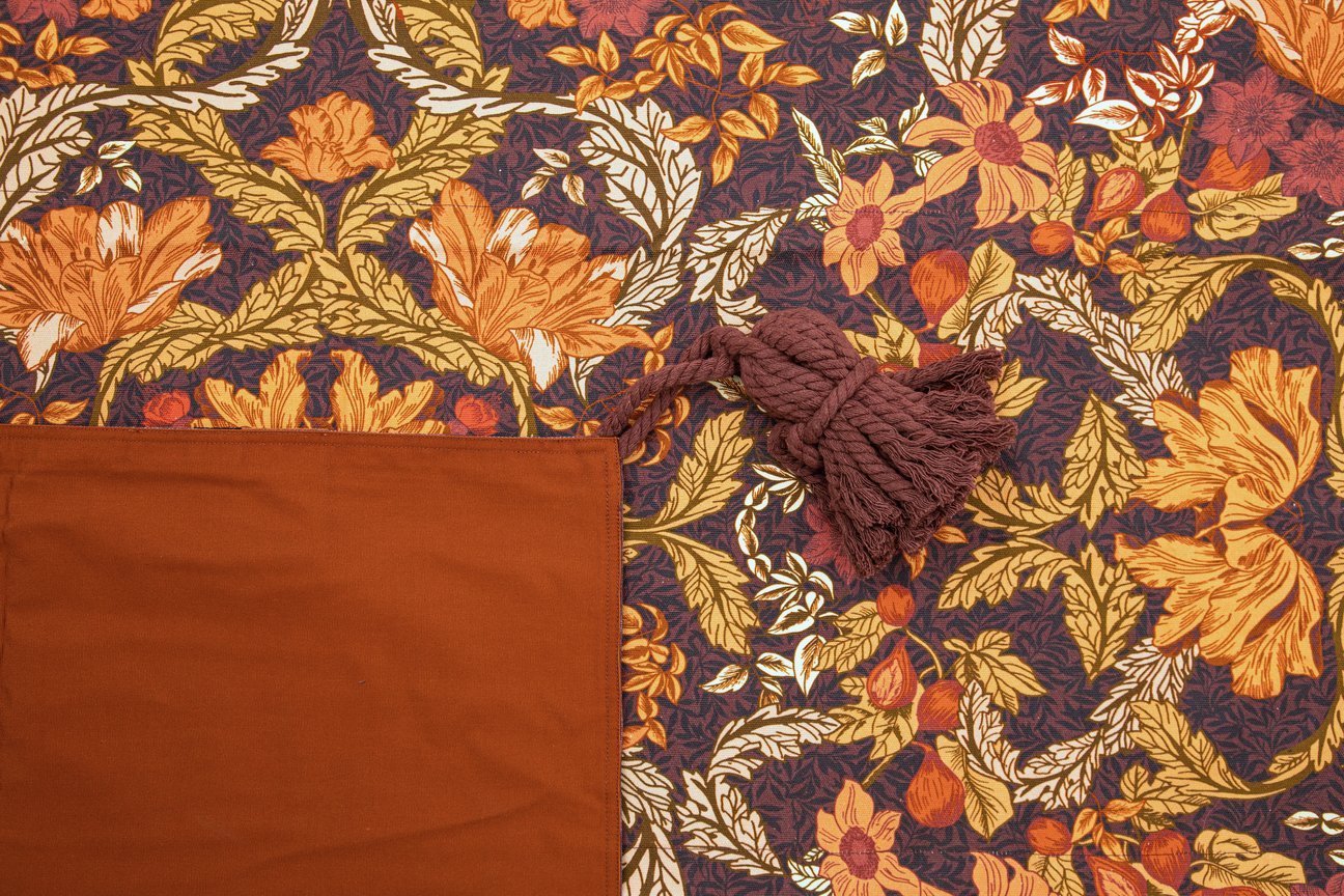 Wandering Folk Picnic Rug - Spice Forest