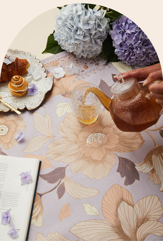 Wandering Folk Picnic Rug - Grand Fleur Lilac