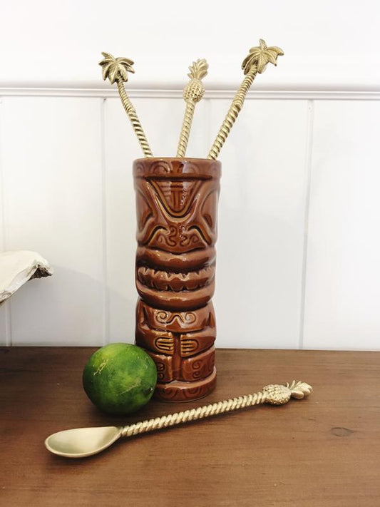 Pineapple Traders - Brass Cocktail Spoons