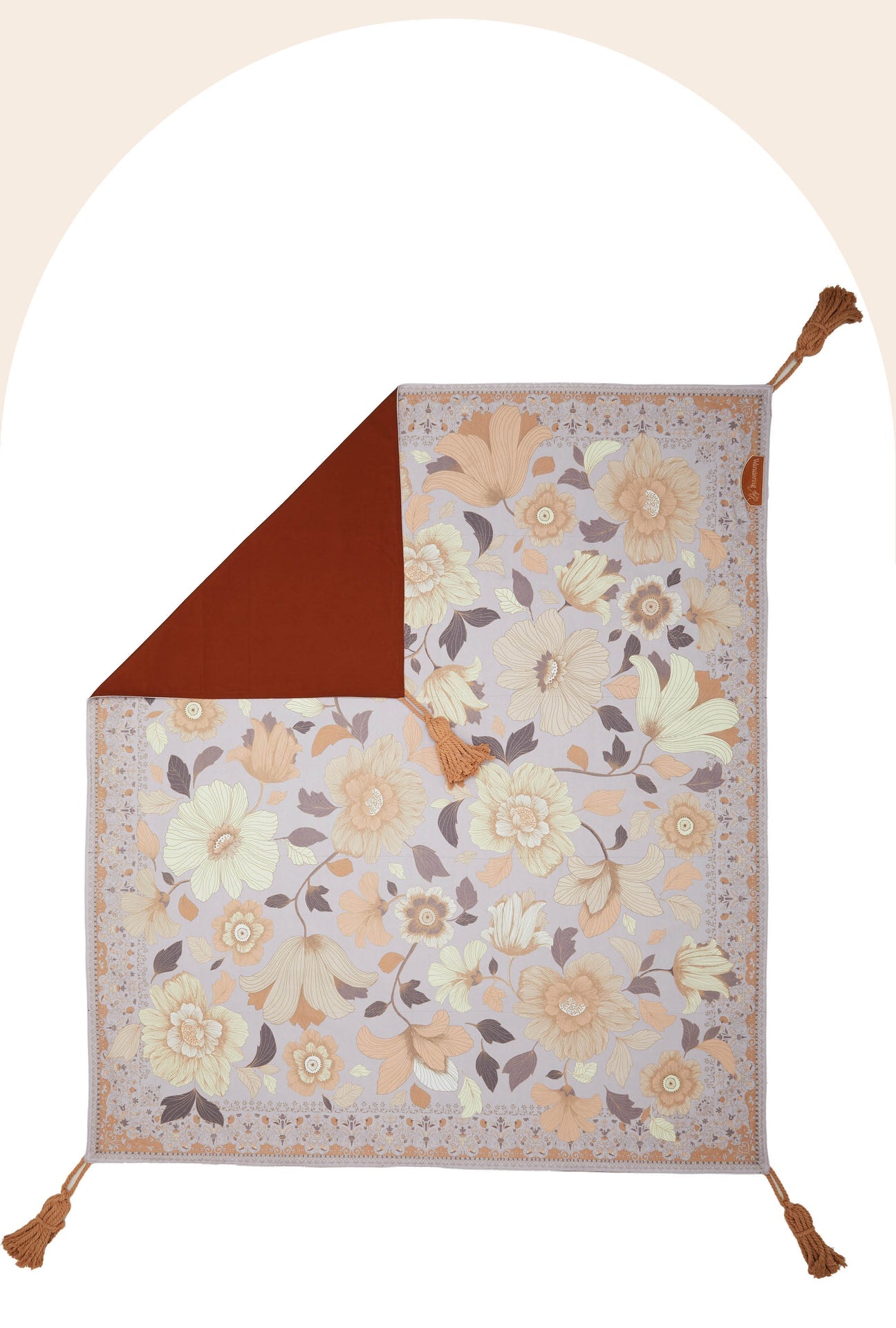 Wandering Folk Picnic Rug - Grand Fleur Lilac