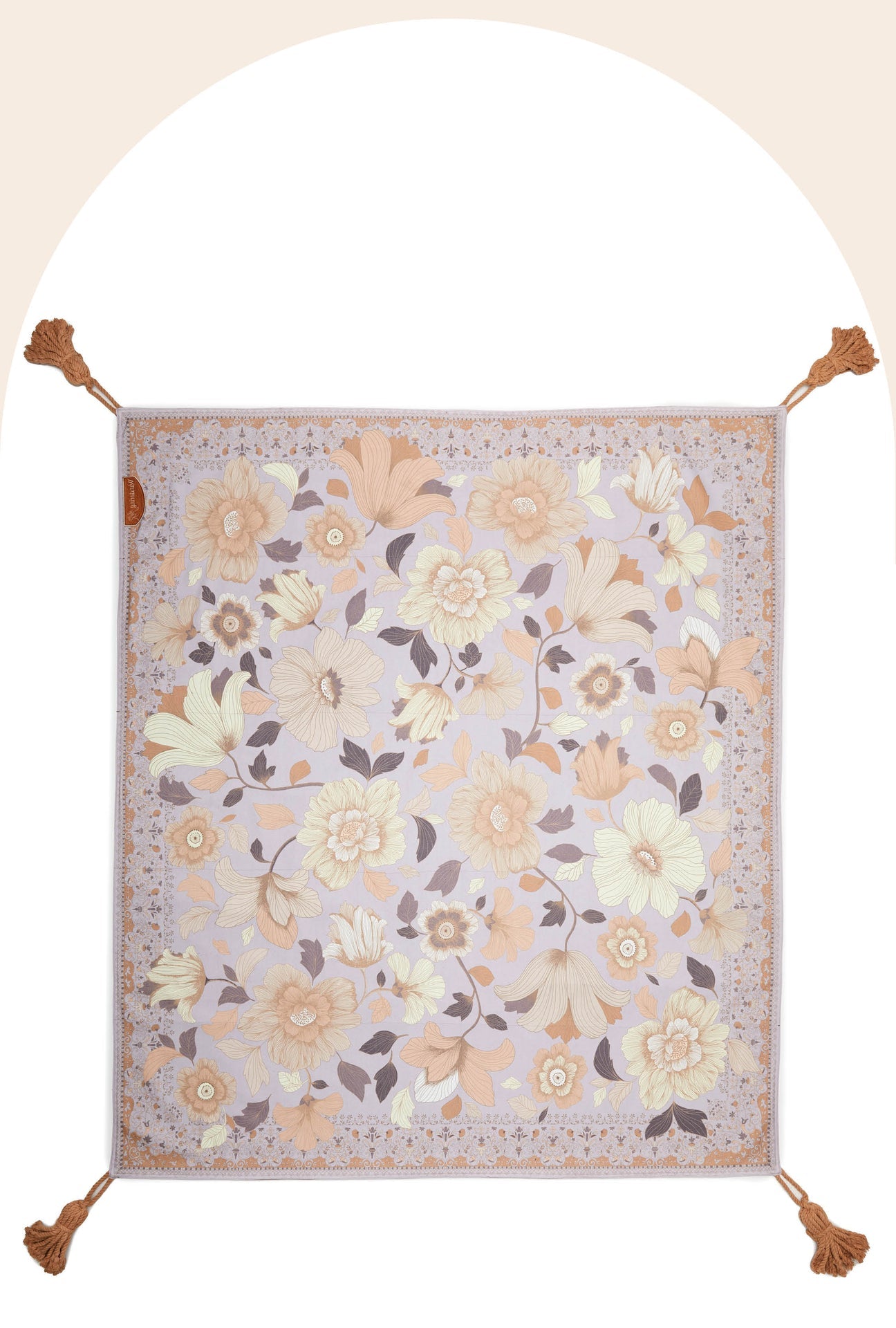 Wandering Folk Picnic Rug - Grand Fleur Lilac