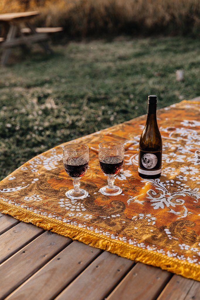 Wandering Folk Throw Rug - Ginger