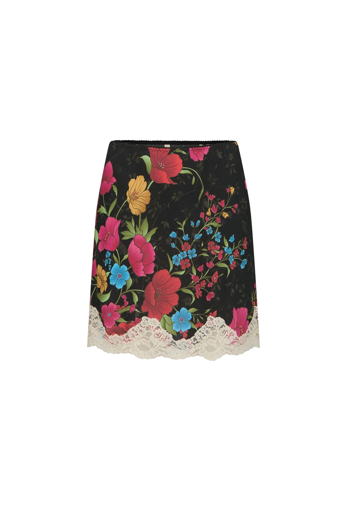 Spell - Isola Lace Mini Skirt - Midnight Bloom