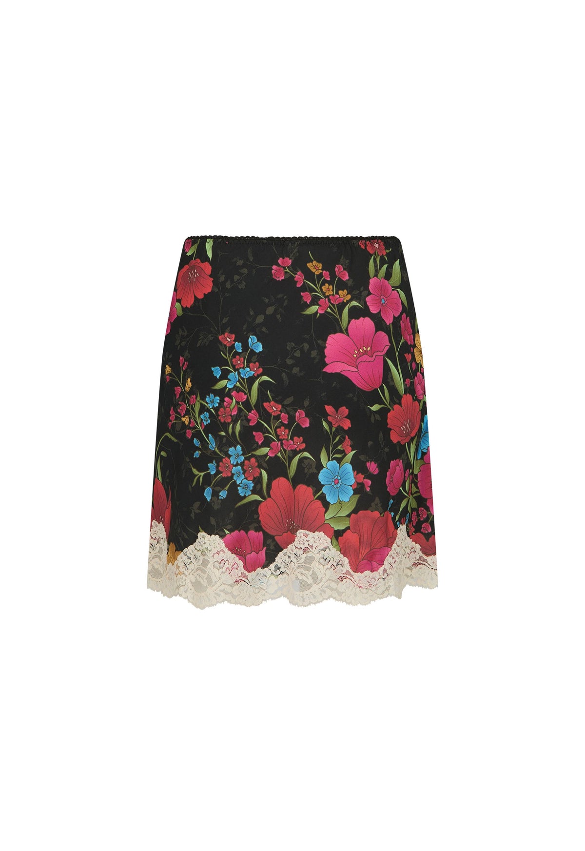 Spell - Isola Lace Mini Skirt - Midnight Bloom