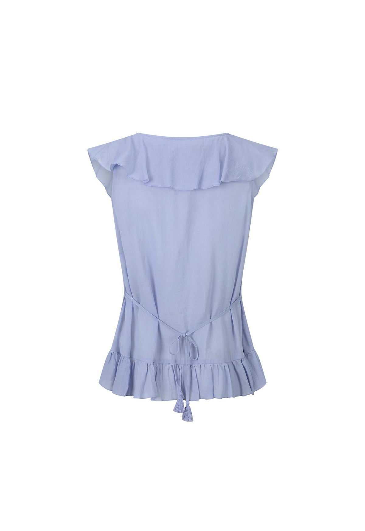 Spell - Fleur Frill Sleeveless Blouse - Lagoon