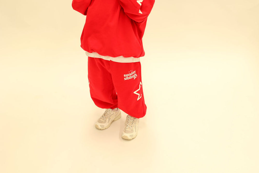 Sunday Siblings - Siblings Set - Red Trackpants