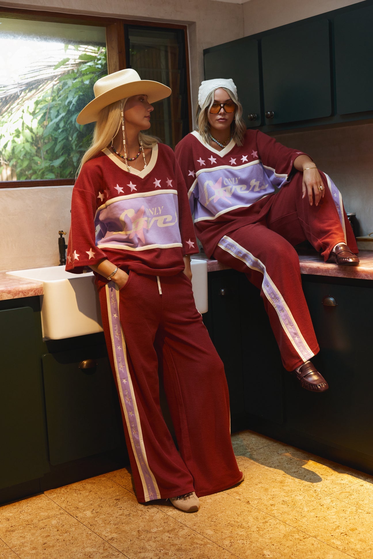 Only Lovers Left - Surf League Jersey - Burgundy