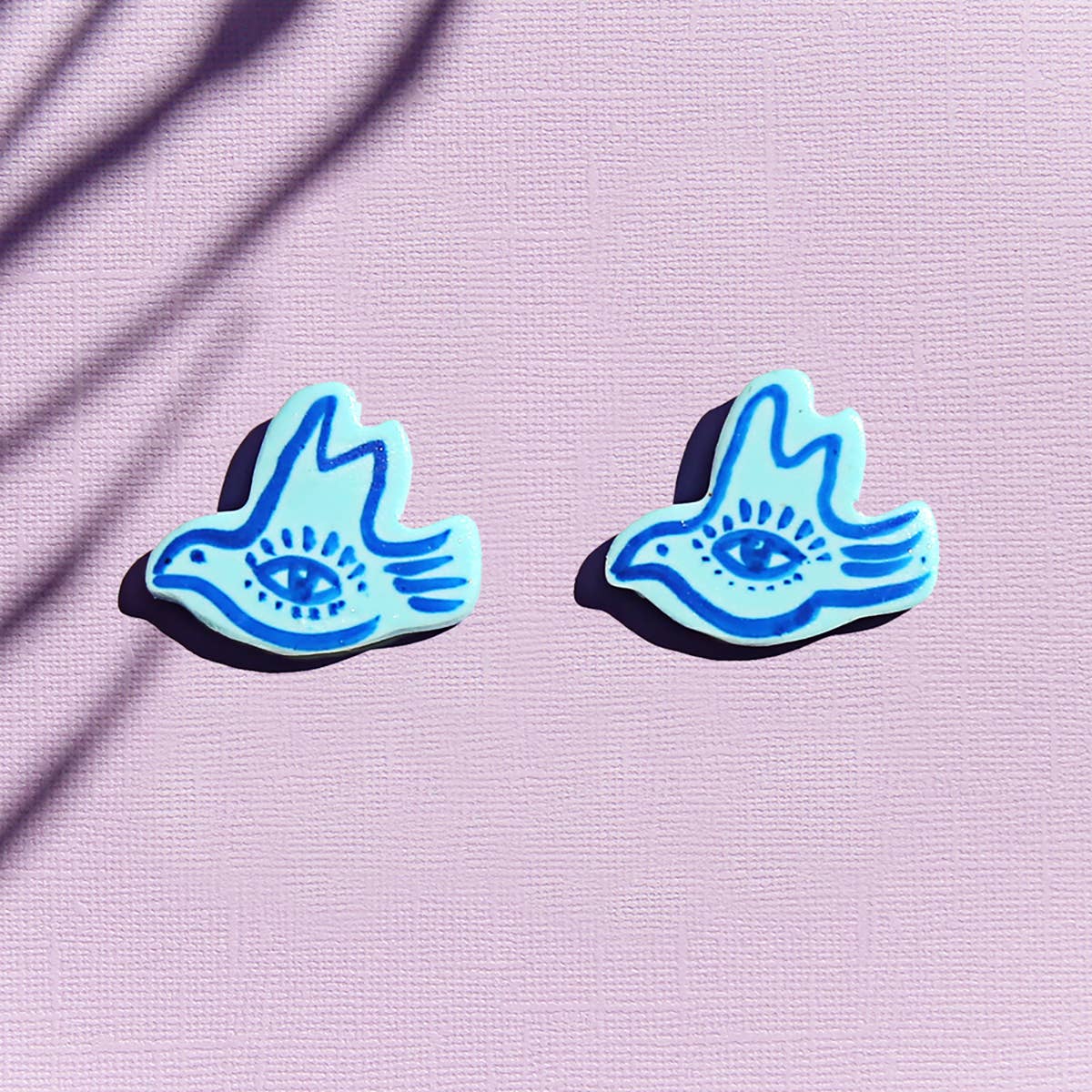 Kingston - Bird Studs Blue