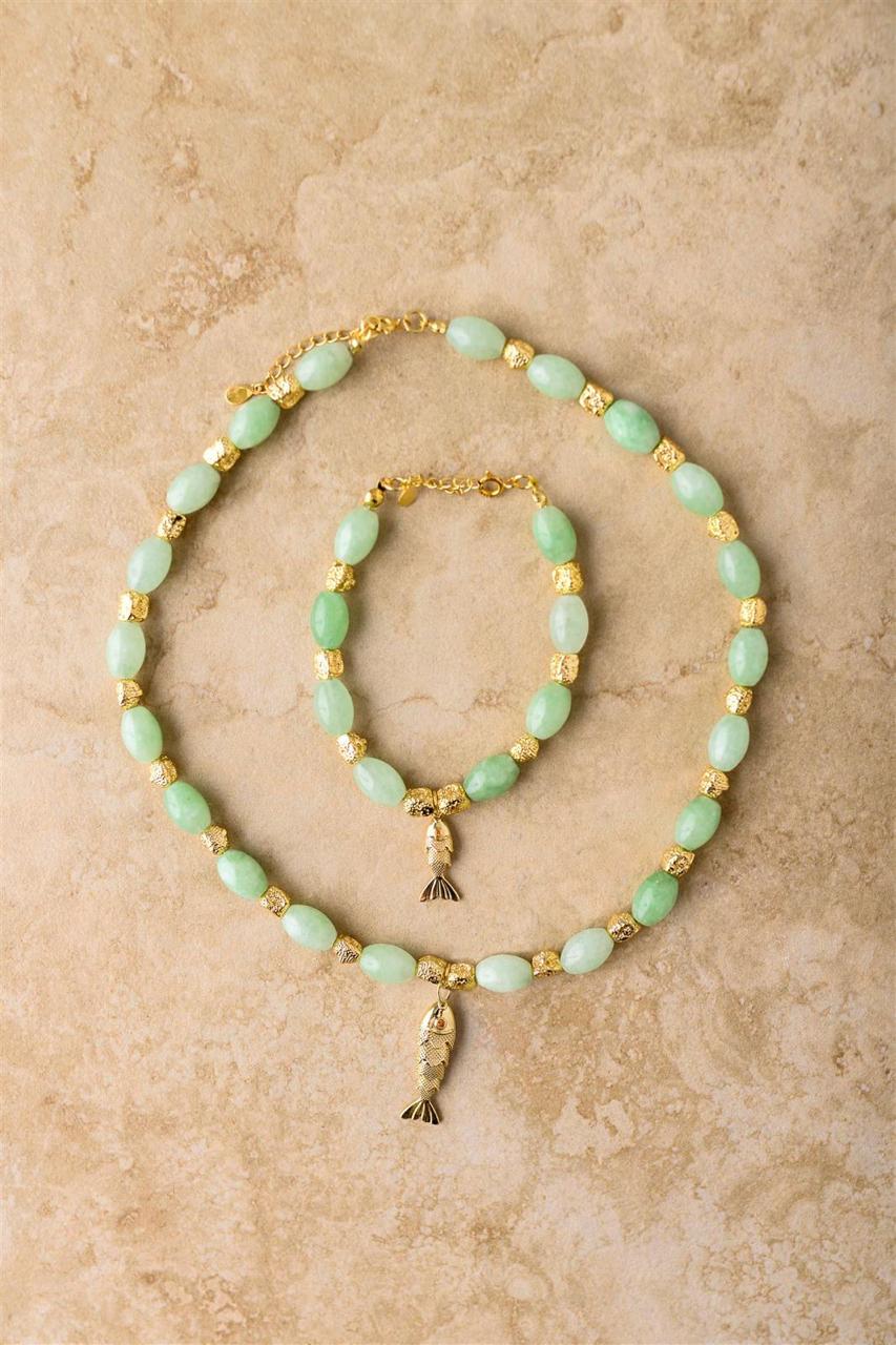 Indigo & Wolfe - Goia Necklace - Jade