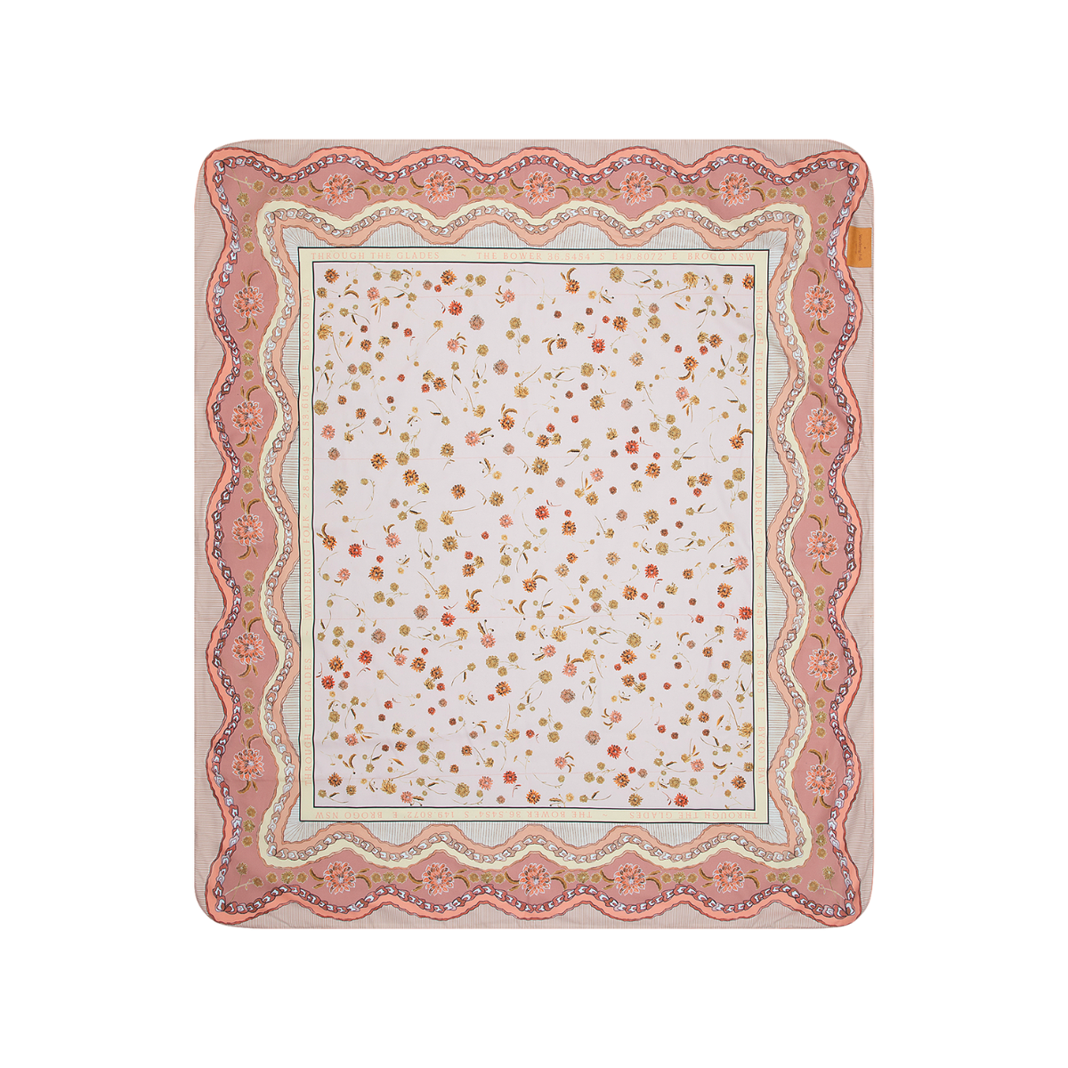 Wandering Folk - Dahlia Picnic Rug - Rose