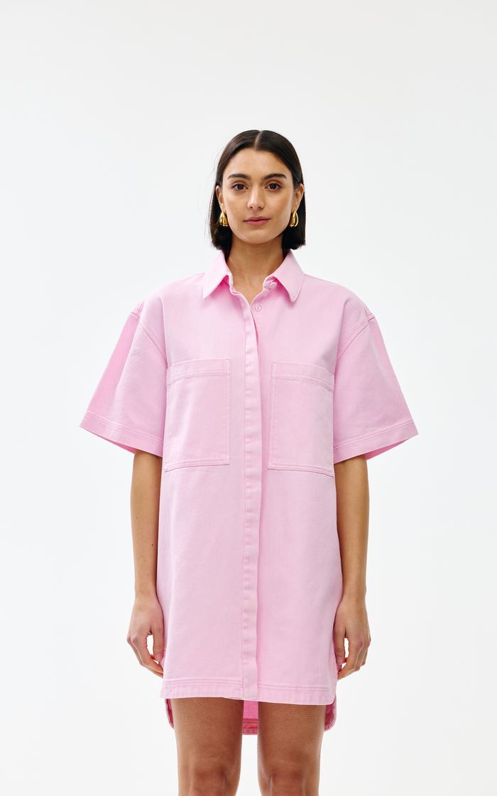 Kinney - Freya Dress - Blush Wash Denim