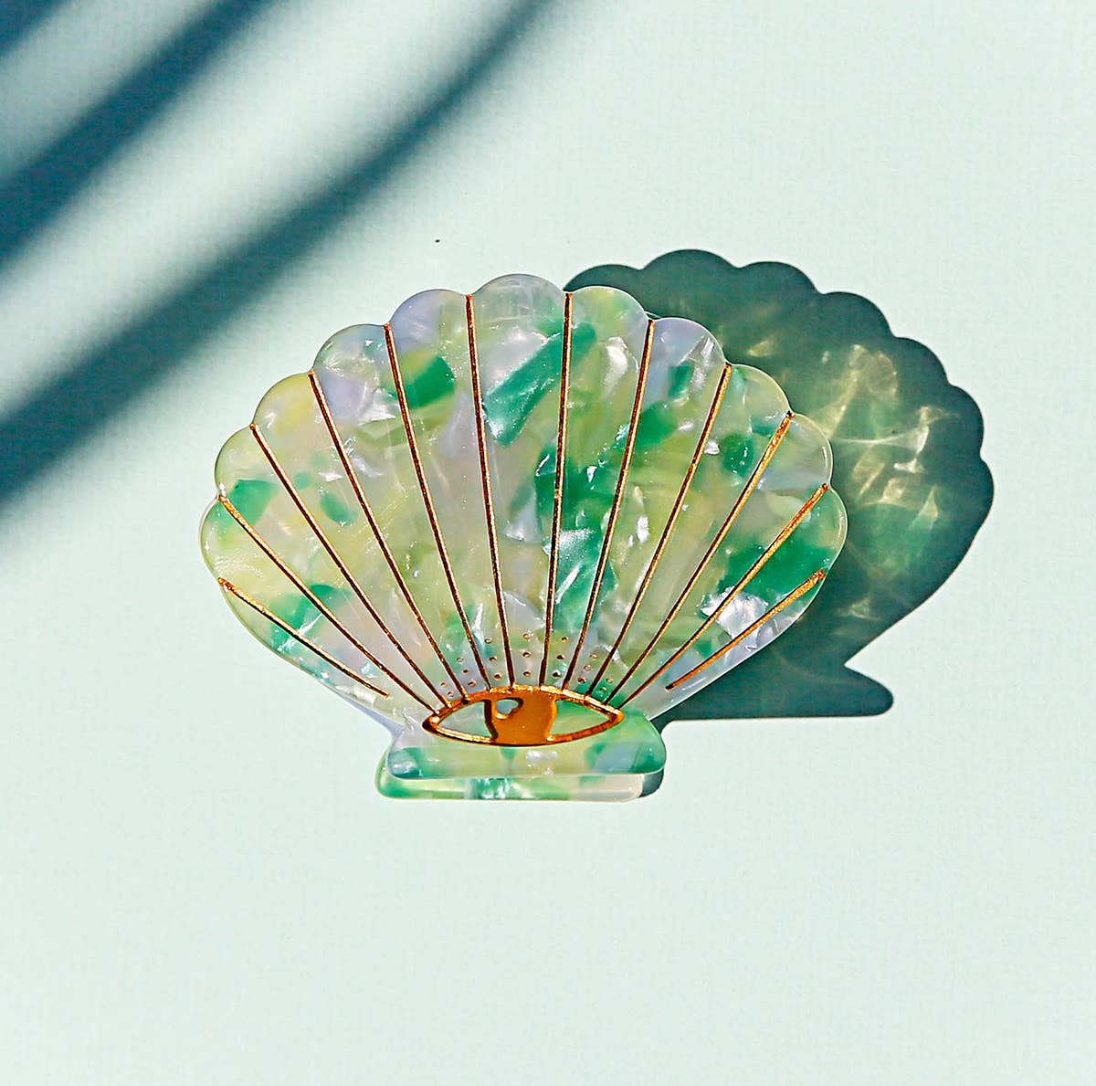 Kingston - Green Mix Shell Clip