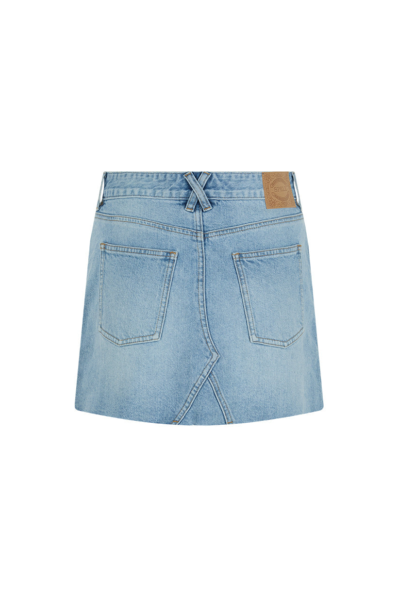 Spell - 1979 Denim Mini Skirt - Vintage Blue