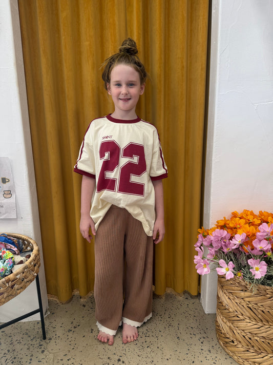 Ssaint Apparel - Twenty Two Tee - Cherry - Kids