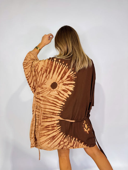 Only Lovers Left - Hand Dyed Kimono - Yin Yang