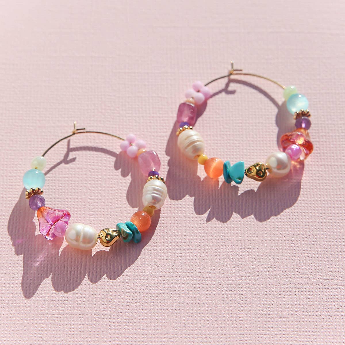 Kingston - Large Rainbow Hoops
