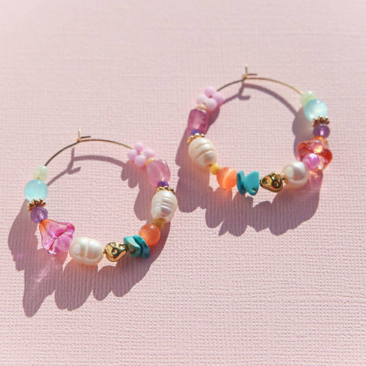 Kingston - Large Rainbow Hoops