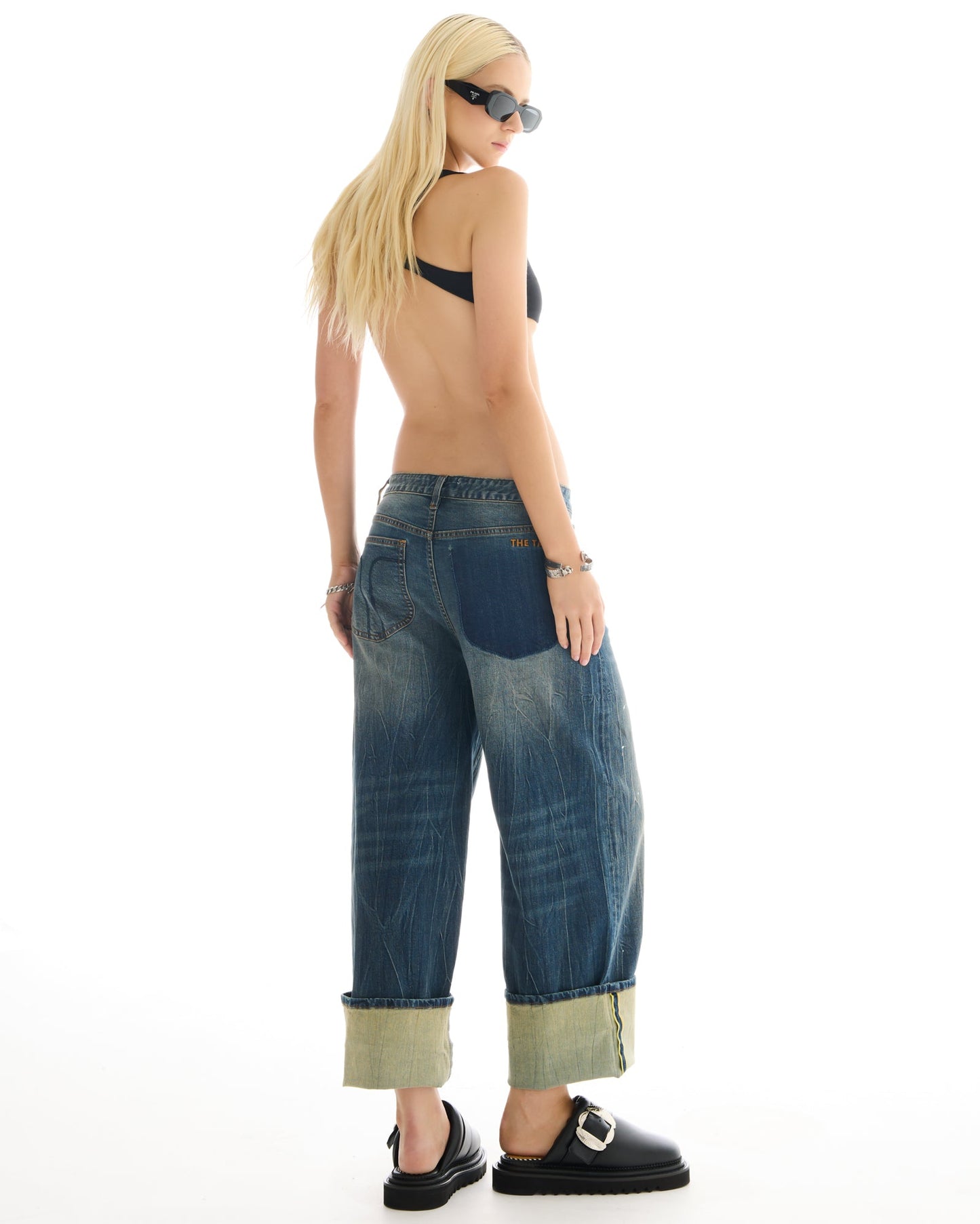 The Tales - Selvedge Denim Cross Over Slouch Jeans