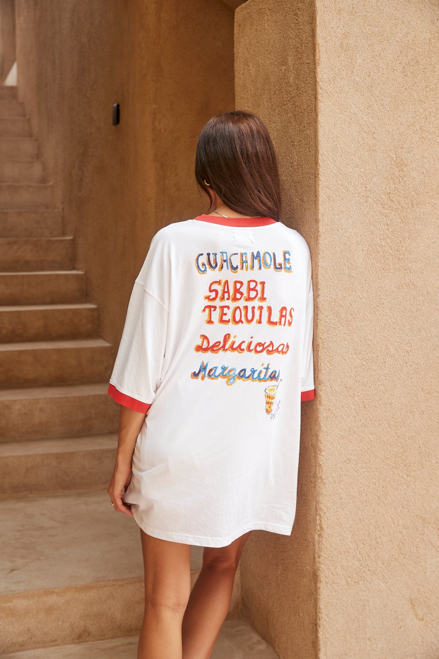 Sabbi - The Very Oversized Tequila Made Me Do It Tee - White