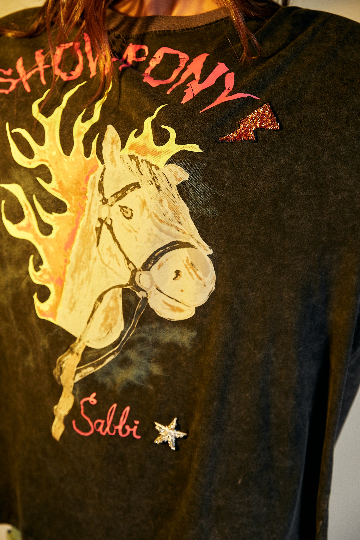 Sabbi - The Show Pony Bling Tee - Black