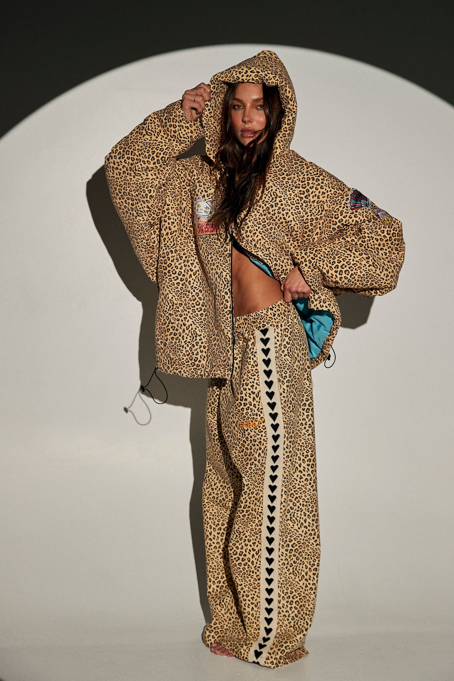 Sabbi - The Raving Hearts Pants - Drill Leopard