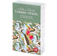 Load image into Gallery viewer, Turban Towel - Aus Birds
