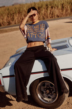 Load image into Gallery viewer, Sabbi - The Very Oversized Tattoo &amp; Roses Tee - Blue
