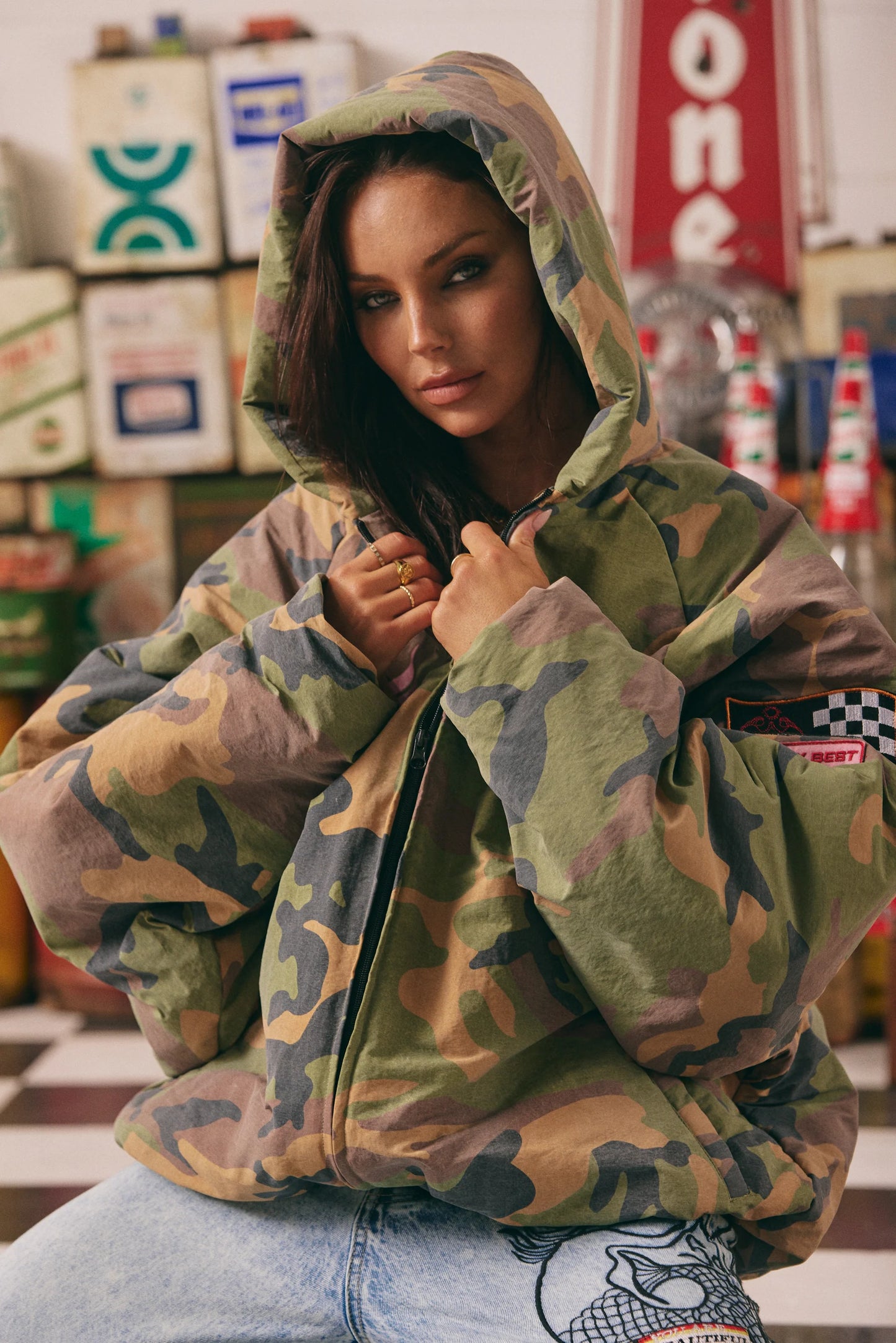 Sabbi - The Be Kind Bomber Jacket - Camo