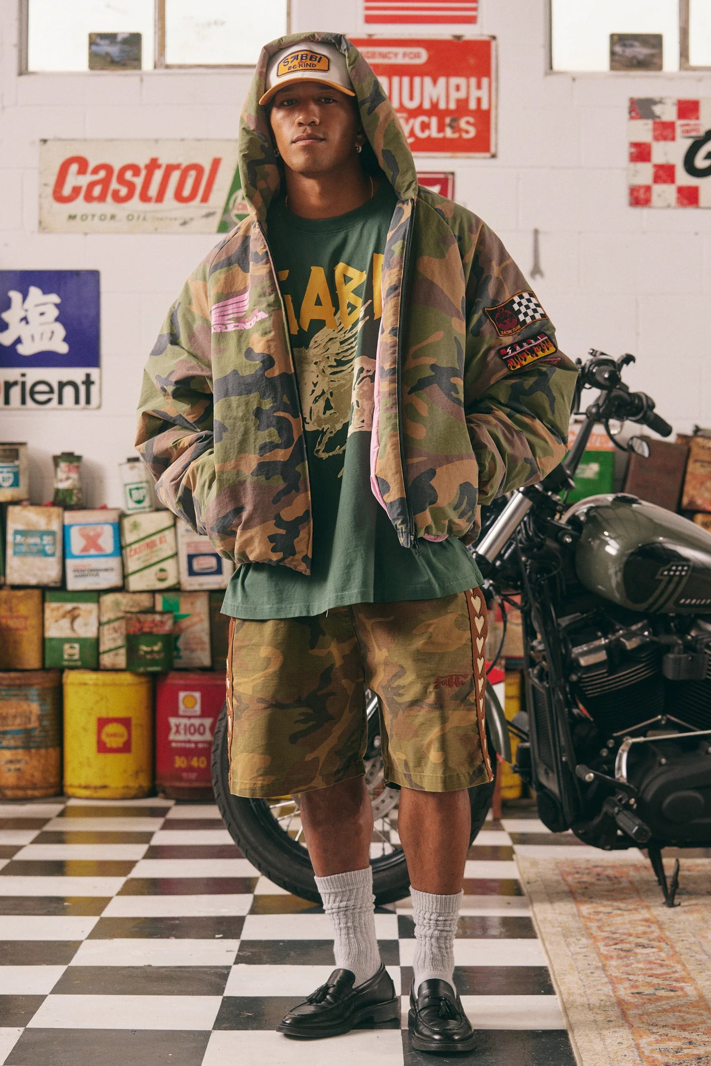 Sabbi - The Be Kind Bomber Jacket - Camo