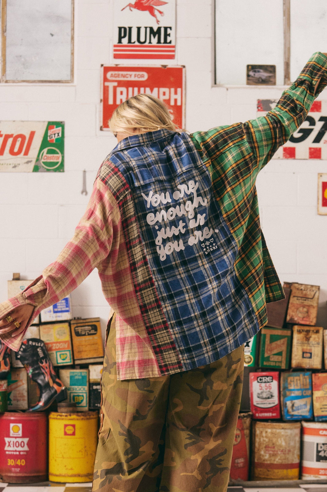 Sabbi - The You Are Enough Flannel Shirt - Multi Colour